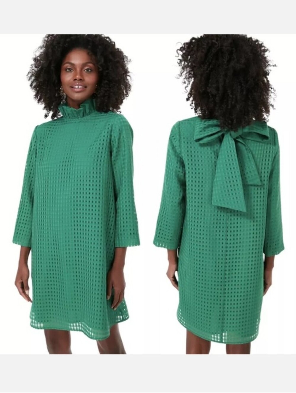 Tuckernuck Emerald Green Burnout Daphne Dress Size Small